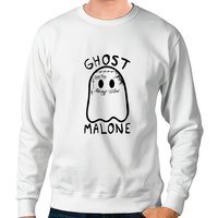 Ghost Malone Sweatshirt, Spooky Halloween Sweatshirt — Sweats à capuche pour hommes