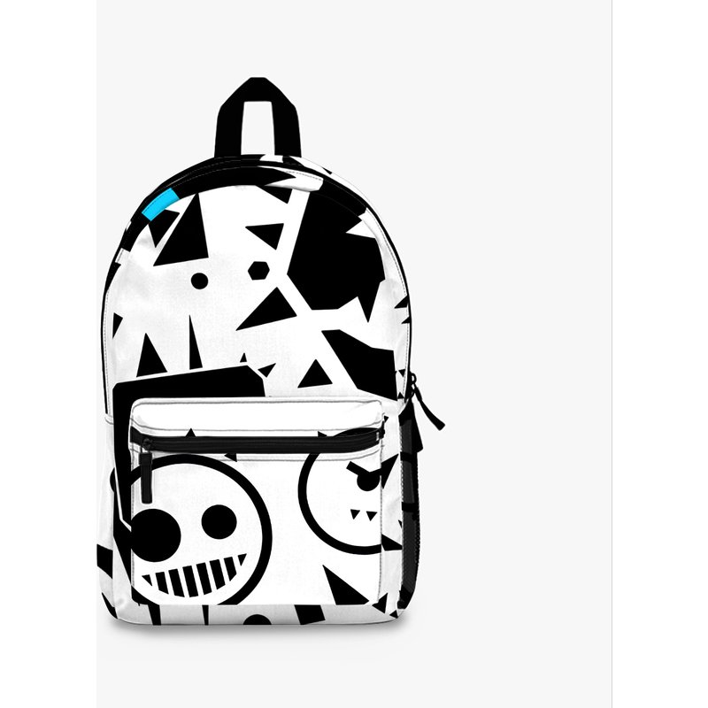 Just Shapes And Beats Black And White Design Backpack — Sacs à dos décontractés
