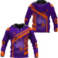 Fedex Orange Purple Hoodie 3d