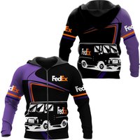 Fedex Truck Zip Hoodie 3d