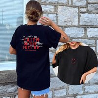 Faith In The Future Smiley Album Shirt, Louis Tomlinson Tour Merch — T-shirts pour hommes