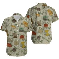 Frog And Mushroom Hawaiian Shirt