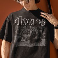The Doors Jim Morrison Vintage Band Setup Vintage Tee T-shirt — T-shirts pour hommes