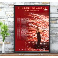 Imagine Dragons 2022 Mercury Tour Poster