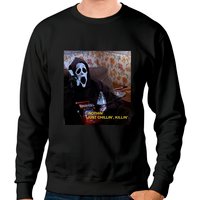 Nothin' Chillin Killin Horror Sweatshirt, Let's Watch Scary Movies Sweatshirt — Mens Hoodies