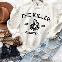 The Killer Est 1996 Ghostface Sweatshirt, Horror Movies Characters Sweatshirt — Sweats à capuche pour hommes