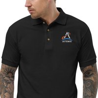 Artemis Mission Logo Embroidered Polo Shirt