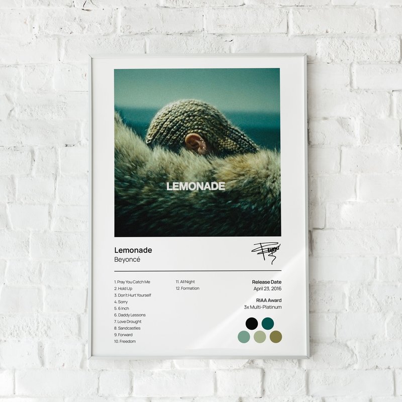 Beyonc - Lemonade - Album Premium Matte Vertical Posters