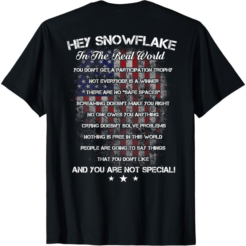 Hey Snowflake In The Real World Veteran Military T-shirt — T-shirts pour hommes