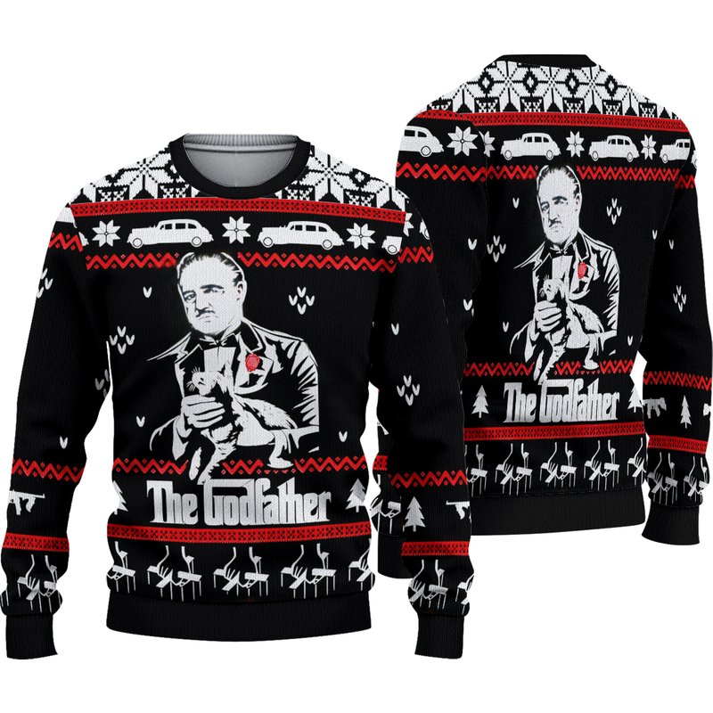 The Godfather Ugly Christmas Sweater — Chandails pour hommes