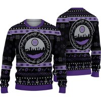 Purple Lor Ugly Christmas Sweater, Christmas Unisex Woolen Sweater