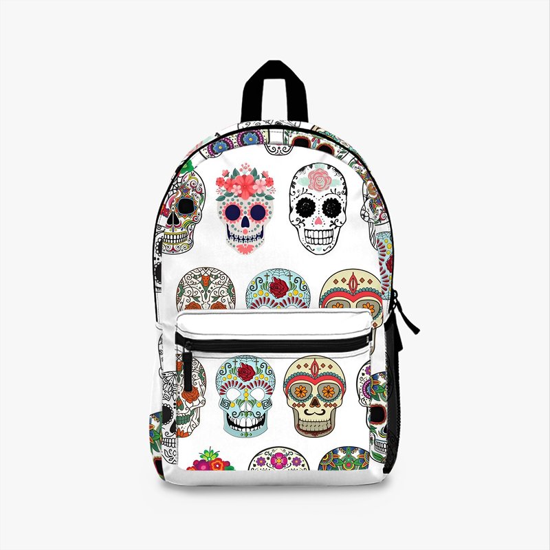 Sassy Sugar Skull Design Backpack — Sacs à dos décontractés