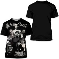 West Coast Rappers 3d T Shirt