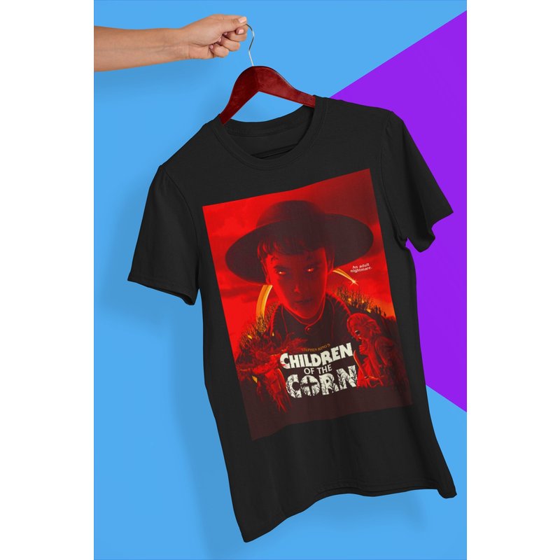 Children Of The Corn Soft T-shirt, 90s Movie Nostalgia Shirt — Mens T Shirts
