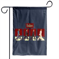 The Beetles On Abbey Road Garden Flags