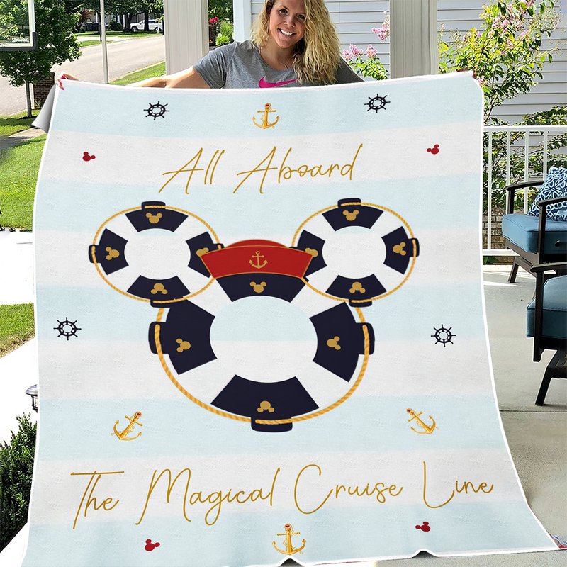 Magical Cruise Line Throw Blanket