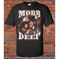 Mobb Deep 90s Style Bootleg Vintage Rap Hip Hop T Shirt