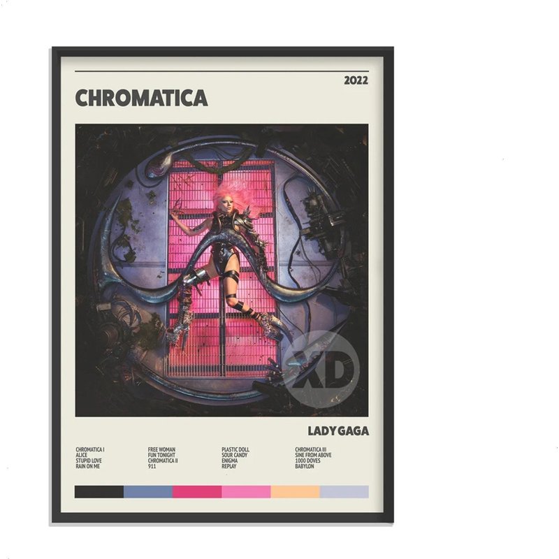 Gaga The Chromatica Ball Tour 2022 Poster, Lady The Chromatica Ball Tour 2022 Poster — Affiches et impressions