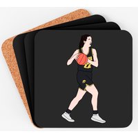 Cc With The Ball - Caitlin Clark - Coasters — Sous-verres et napperons