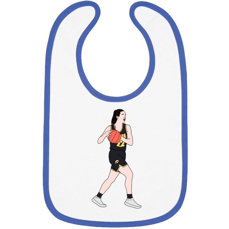 Cc With The Ball - Caitlin Clark - Bibs — Bavoirs