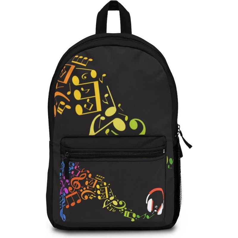 Music And Headphones Backpack — Sacs à dos décontractés