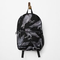 Raven Pattern Backpack — Sacs à dos décontractés