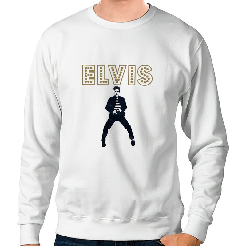Elvis Vintage, Jail House Rock Sweater, Elvis Presley — Mens Sweaters