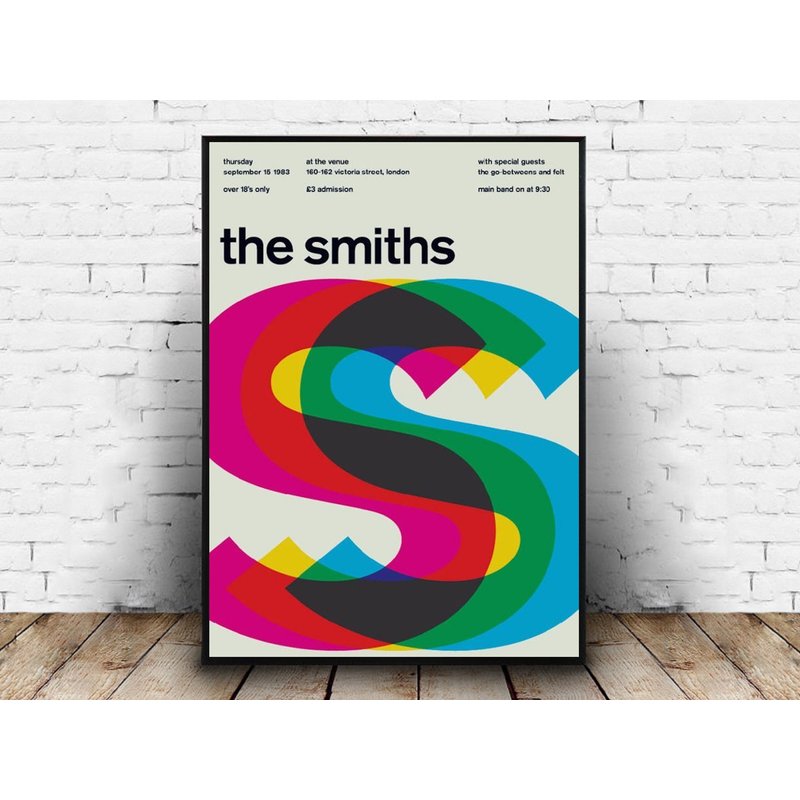 The Smiths - Simple, Colorful Concert Poster