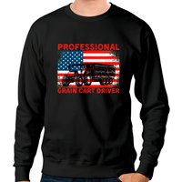 Professional Grain Cart Driver Fun Tractor Sweatshirts — Sweats à capuche pour hommes