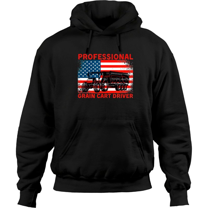 Professional Grain Cart Driver Fun Tractor Hoodies — Sweats à capuche pour hommes