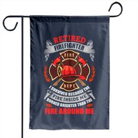 Retired Firefighter Garden Flags — Decorative Flags