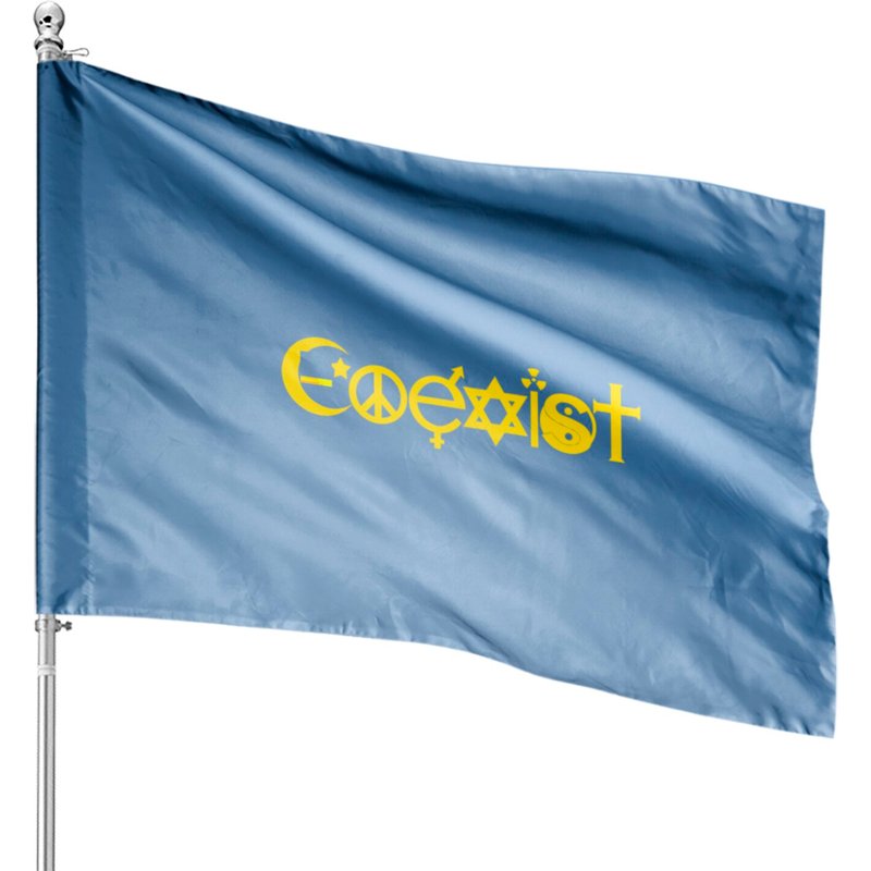 Coexist Symbols By.rakagallery #0007 House Flags — Drapeaux décoratifs