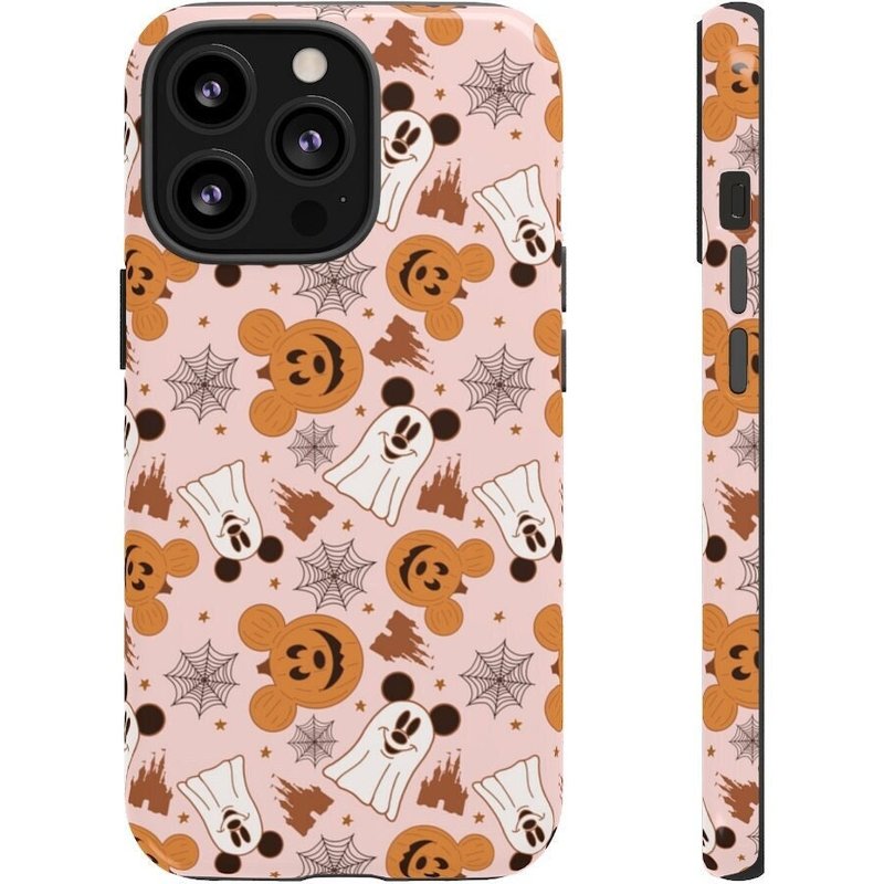 Mouse Ear Pumpkins And Ghosts Tough Case Iphone Case — Coque de téléphone