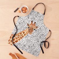 Watercolor Giraffe Apron
