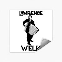 Lawrence Welk Name The Black Stencil Stickers