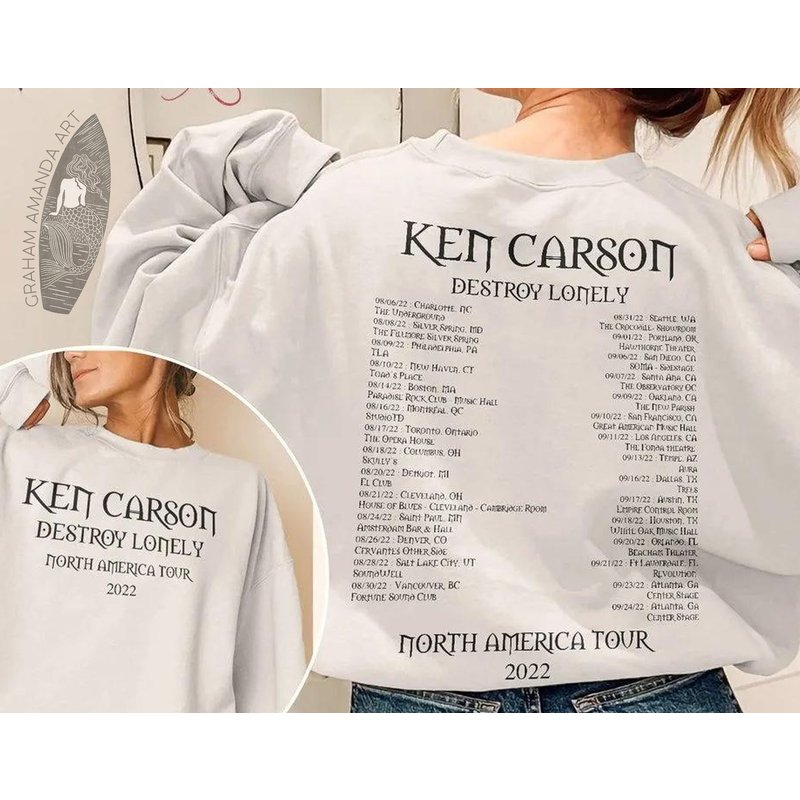 Ken Carson Destroy Lonely Tour 2022 Shirt — Sweats à capuche pour hommes