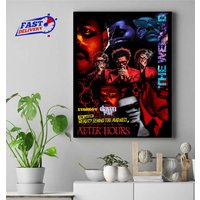 After Hours Til Dawn Poster Canvas, The After Hours Tour, Vintage Music Concert Tour Poster — Posters & Prints