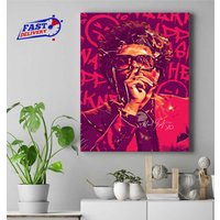 Weeknds After Hours Til Dawn Poster Canvas, Vintage Music Concert Tour Poster — Posters & Prints