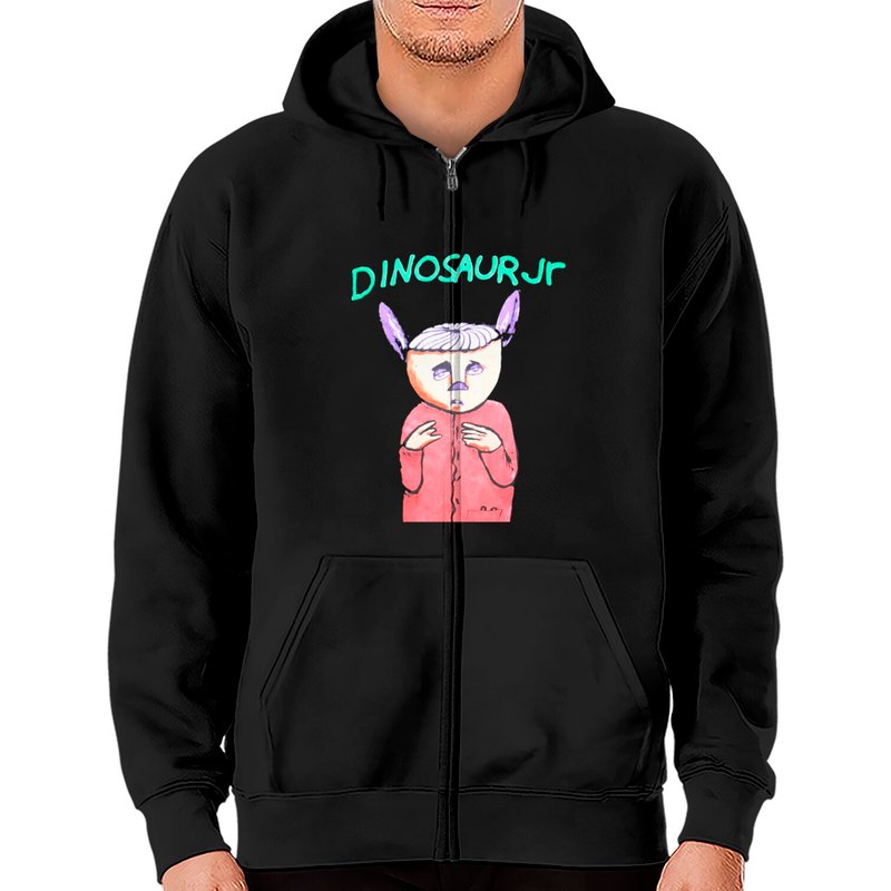 Dinosaur Jr. Zip Hoodies — Sweats à capuche pour hommes