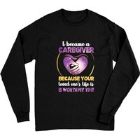 Caregiver Appreciation Caregiving Gifts Caregiver Long Sleeves — T-shirts pour hommes