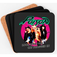 Vintage Poison Band Coasters — Coasters & Placemats