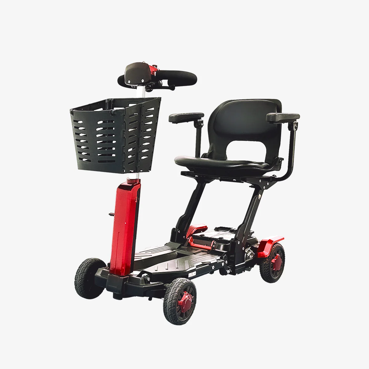 Vocic D91 Fold-Go Revolutionary Foldable Mobility Scooter - Red — Mobility Aids