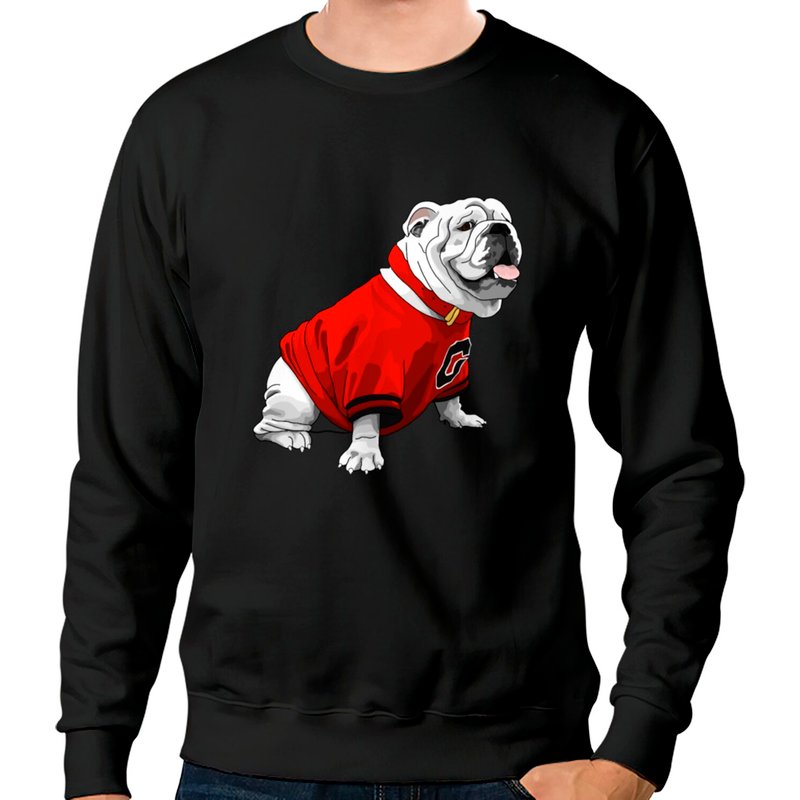 English Bulldog Dog Uga Bulldog Classic Sweatshirts — Sweats à capuche pour hommes