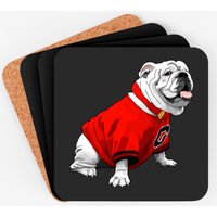English Bulldog Dog Uga Bulldog Classic Coasters — Sous-verres et napperons