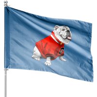 English Bulldog Dog Uga Bulldog Classic House Flags — Drapeaux décoratifs