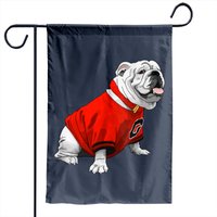 English Bulldog Dog Uga Bulldog Classic Garden Flags — Decorative Flags