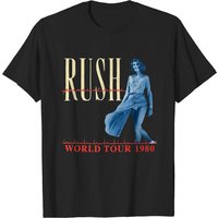 Rush Band Tshirt, Vintage Rush World Tour 1980 Tshirt