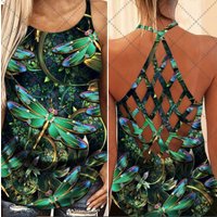 Dragonfly Criss Cross Tank Top — T-shirts pour hommes