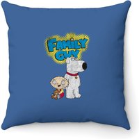 Family Guy Brian And Stewie Throw Pillows