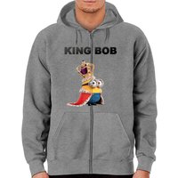King Bob Cartoon Zip Hoodies